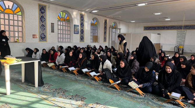 محفل انس با قرآن در هنرستان توسی