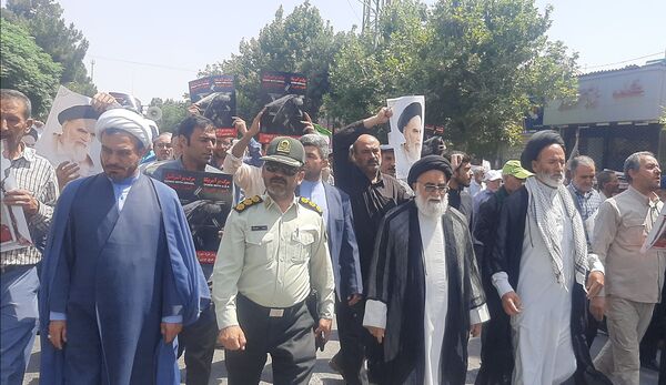 راهپیمایی مردم ولایت‌مدار نیشابور در پی ترور شهید اسماعیل هنیه 
