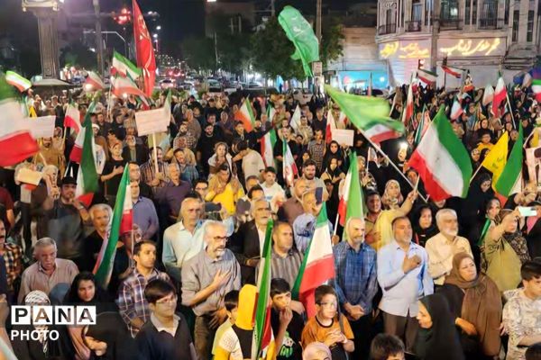 مردم شهرستان رباط‌کریم همچنان در میدان دفاع ملی