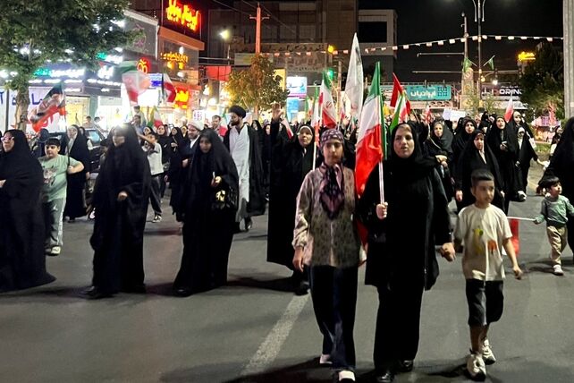 نود و چهارمین شب راهپیمایی و تجمع مردمی در ساوجبلاغ 