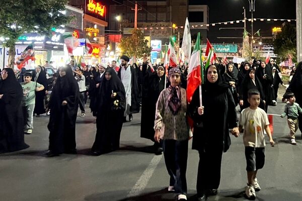 نود و چهارمین شب راهپیمایی و تجمع مردمی در ساوجبلاغ 