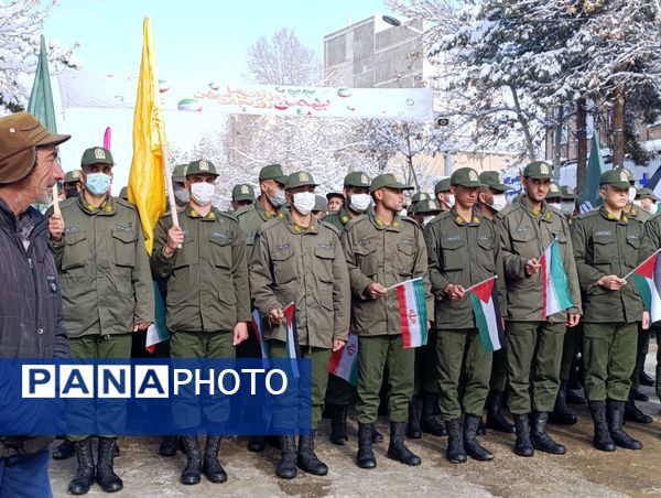 برگزاری راهپیمایی ۲۲ بهمن ماه در شهرستان نیشابور 