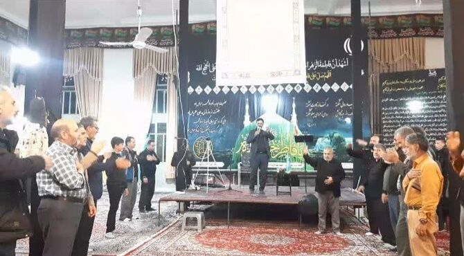برپایی مراسم عزاداری به مناسبت ایام فاطمیه در روستای سورانه