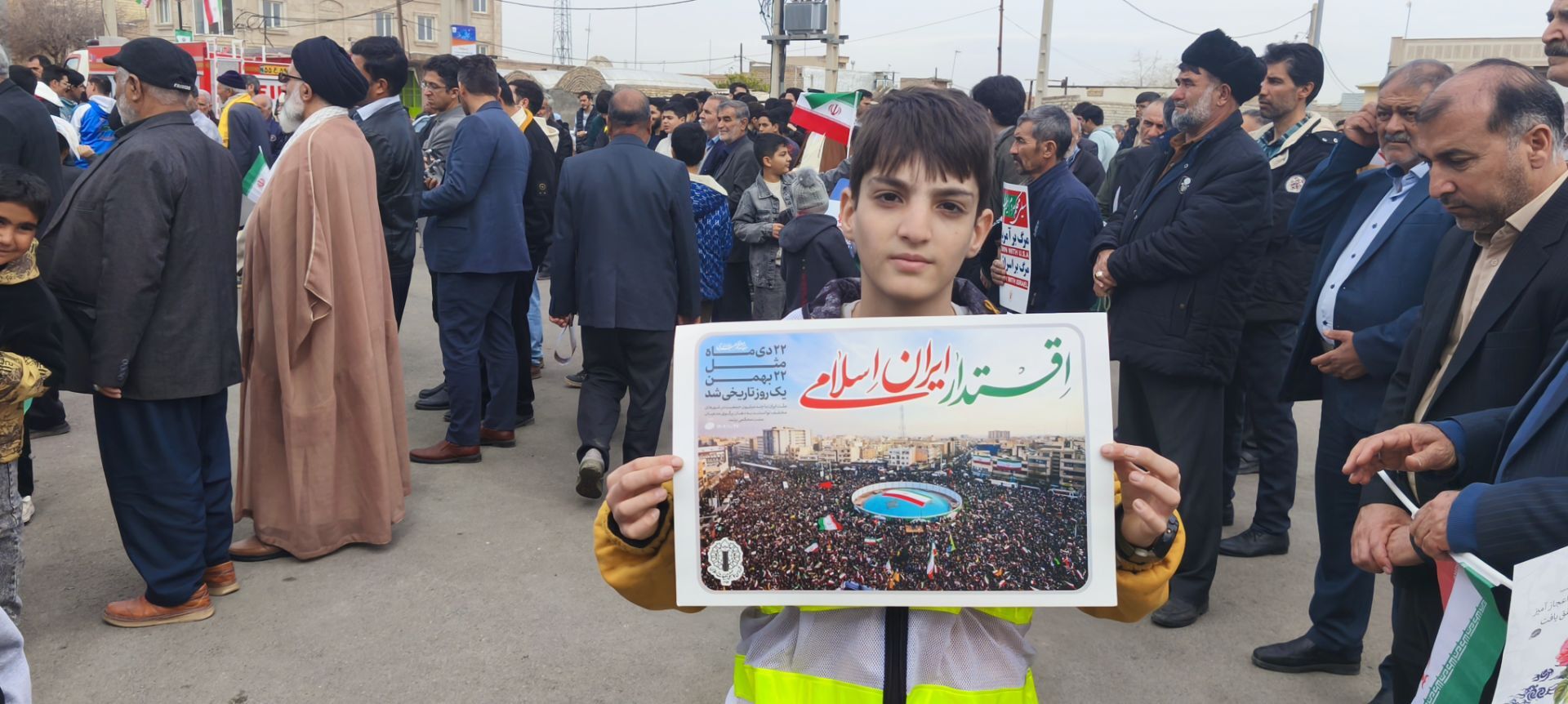 شور و حماسه راهپیمایی 22 بهمن در شهر جعفریه
