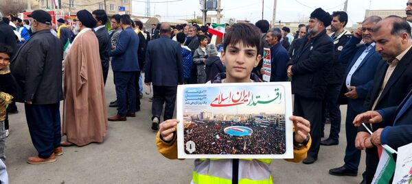 شور و حماسه راهپیمایی 22 بهمن در شهر جعفریه