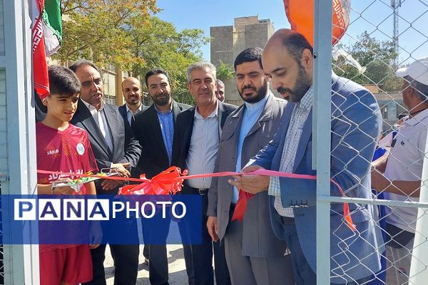 افتتاح زمین چمن مدرسه امام رضا(ع) پردیس
