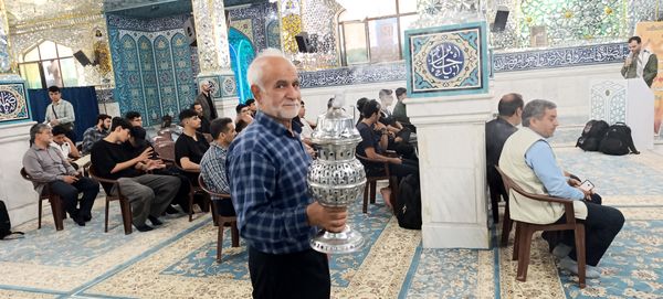 بدرقه دانش‌آموزان اعزامی به پیاده‌روی اربعین 