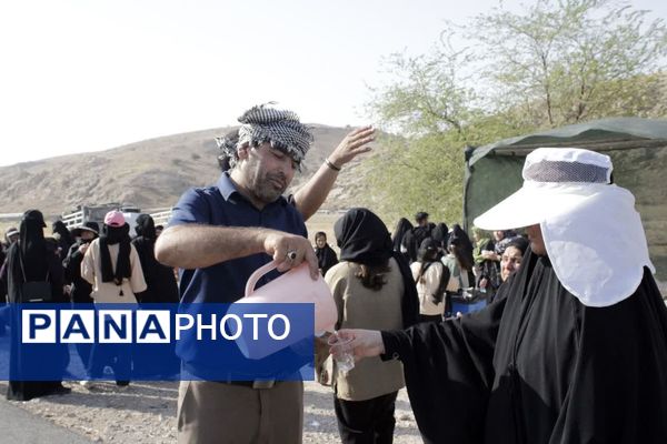آیین پیاده‌روی جاماندگان اربعین در گچساران 