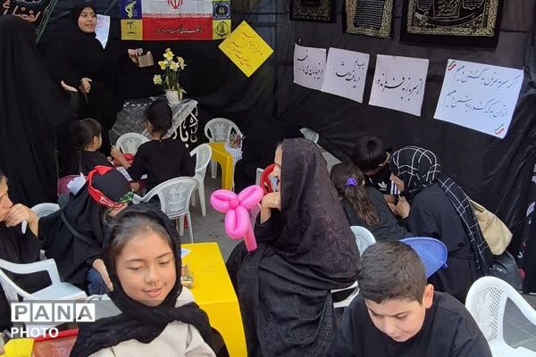 حضور پرشور دانش آموزان ناحیه دو شهرری در مسیر خدمت رسانی به جاماندگان اربعین حسینی 