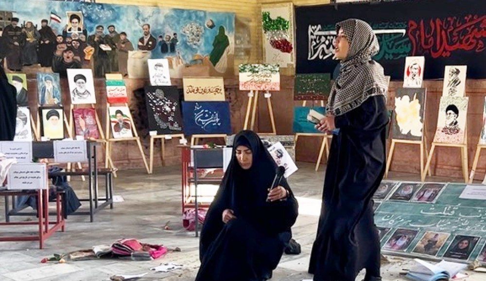 نمایش خیابانی هنرجویان هنرستان شهید سادلجی