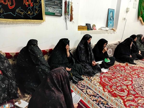 مراسم سوگواری شب اربعین در خلیل آباد