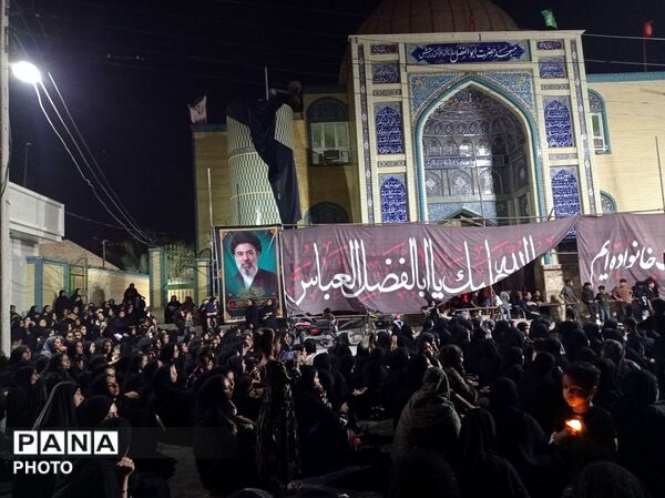 عزاداری شام غریبان حضرت اباعبدالله الحسین (ع) مردم روستای کنارترش