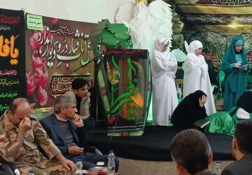 عزاداری دانش آموزان مدرسه دخترانه شاهد 2 اردبیل
