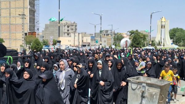  راهپیمایی مردم شهرستان اشتهارد علیه رژیم صهیونیستی 