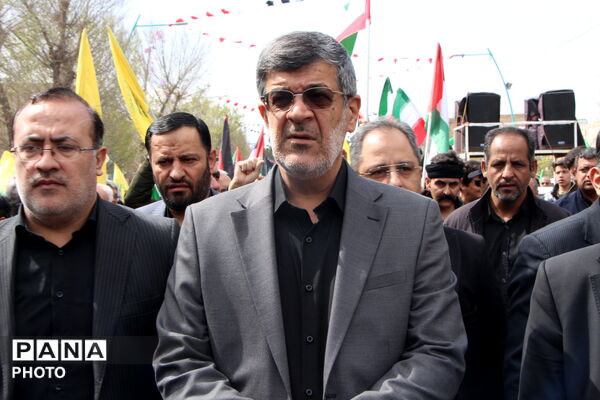 قاب هایی از حماسه آفرینی یزدی ها در روز قدس