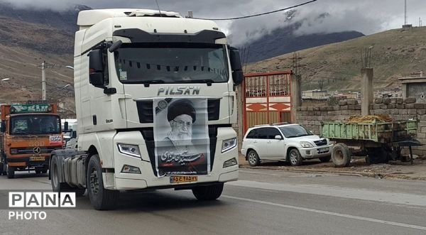 رژه با شکوه رانندگان شهر کاج 