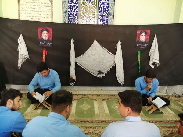  مراسم یادبود سید مقاومت توسط دانش‌آموزان تنگستانی 