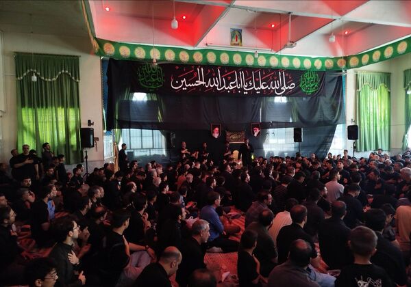 مراسم عاشورای حسینی در مسجد شهدای گمنام نیشابور 