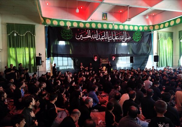 مراسم عاشورای حسینی در مسجد شهدای گمنام نیشابور 