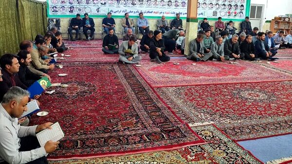 مراسم یادبود شهید آیت الله رئیسی و جمع همراه در شهرستان بام و صفی‌آباد