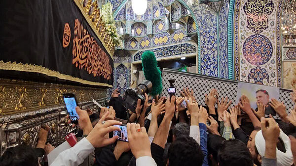 جلوه‌هایی از مراسم وداع با پیکر سردار شهید «نیلفروشان» در قم