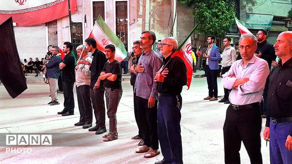 مراسم عزاداری شب های دهه اول محرم در شهرستان درگزین با حضور هیئت عزاداران 