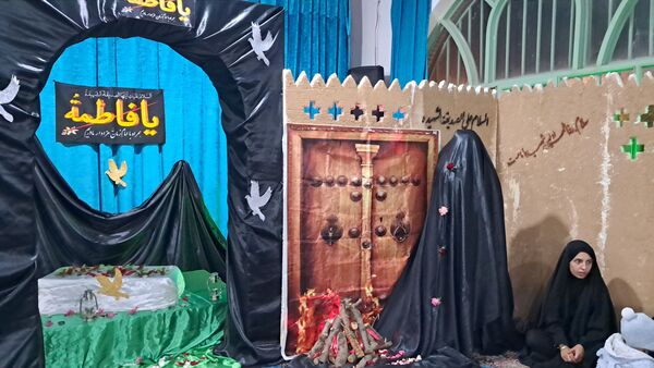 عزاداری دهه دوم فاطمیه با حضور شهید گمنام در دهستان شوراب صغیر  