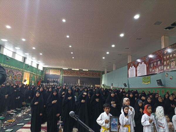 مراسم گرامیداشت یاد و خاطره شهدای خدمت به میزبانی بسیج جامعه زنان و سپاه پاسداران خلیل آباد