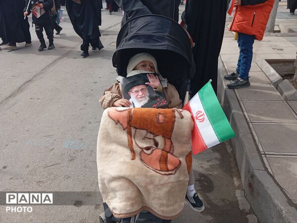 راهپیمایی روز قدس همراه با تشییع پیکر شهید مجتبی پارسا روش