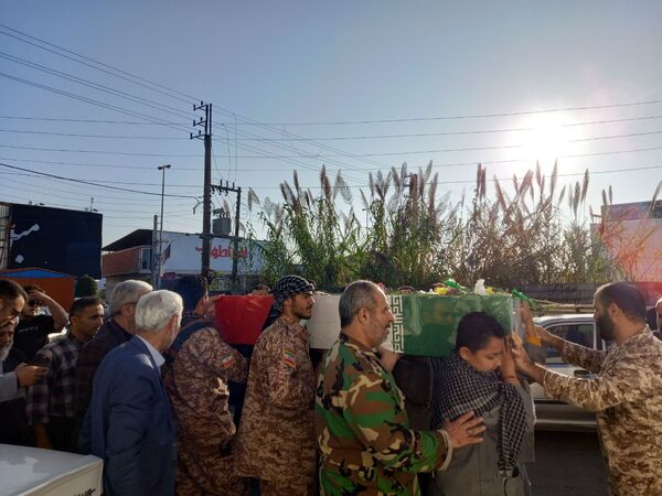مراسم وداع شهید خوشنام در مدارس بهنمیر