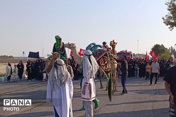 حضور پرشور مردم صباشهر در مراسم جاماندگان اربعین حسینی 