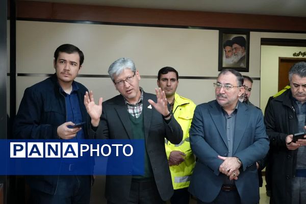 بازدید استاندار از مانیتورینگ و دیسپاچینگ شرکت گاز خراسان شمالی