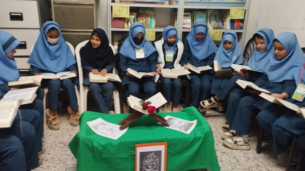 محفل انس با قرآن در آموزشگاه فرهنگ شهرستان خلیل آباد 
