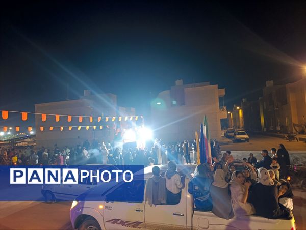 کاروان شادی جشن نیمه شعبان در بوموسی 