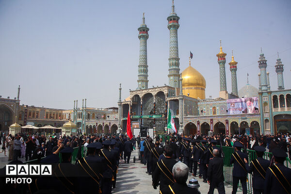 دسته عزاداری خادمان حرم حضرت معصومه(س) در سالروز شهادت امام رضا(ع)