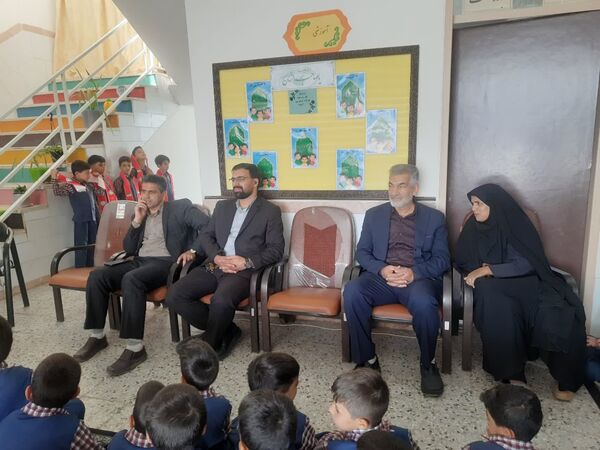 افتتاح کلاس بهداشت در دبستان پسرانه قمر بنی هاشم شهرستان زارچ