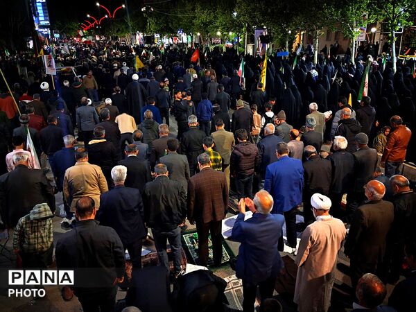 نماز استغاثه در قراره شبانه کاشمری ها
