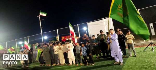 مراسم سوگواری رهبر شهید امام قائد در روستای زیارت پیرکرکان قلعه‌گنج 