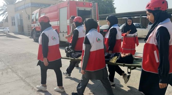 مانور پدافند غیرعامل در میناب