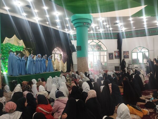 مراسم ولادت حضرت فاطمه زهرا در مهدیه صاحب زمان روستای دهنو شهرستان خلیل آباد
