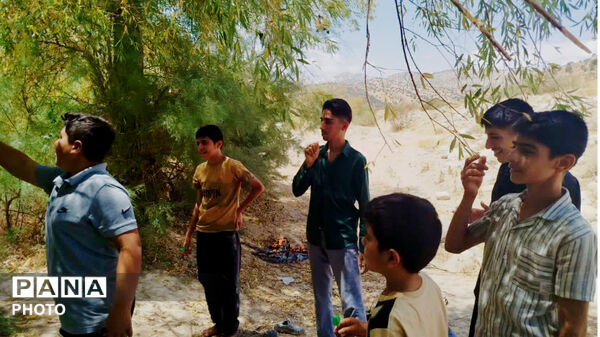 اردوی یک‌روزه طرح اوقات فراغت تابستانه دانش‌آموزان روستای تمنک به همت بسیج دانش‌آموزی