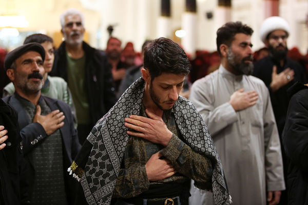 مراسم عزاداری سالروز شهادت امام هادی(ع) در حرم حضرت معصومه(س)