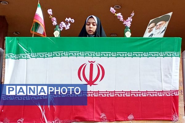 استقبال مدرسه حجاب از ۲۲بهمن 