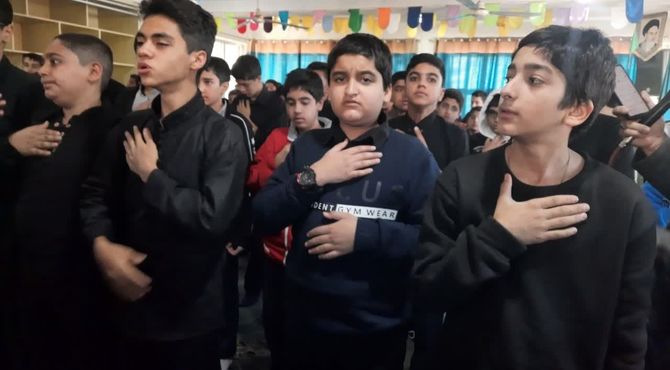 گرامی داشت سالروز شهادت بیبی دو عالم حضرت فاطمه (س) در دبیرستان رازی