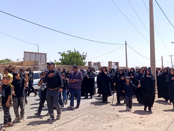 عزاداری سیدالشهدا در روستا نوری 