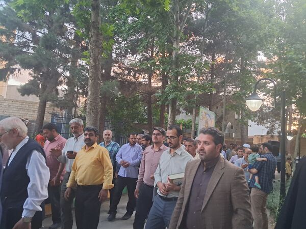 مراسم دعای عرفه درجوار شهدای گمنام پارک وحدت شهرستان آشخانه