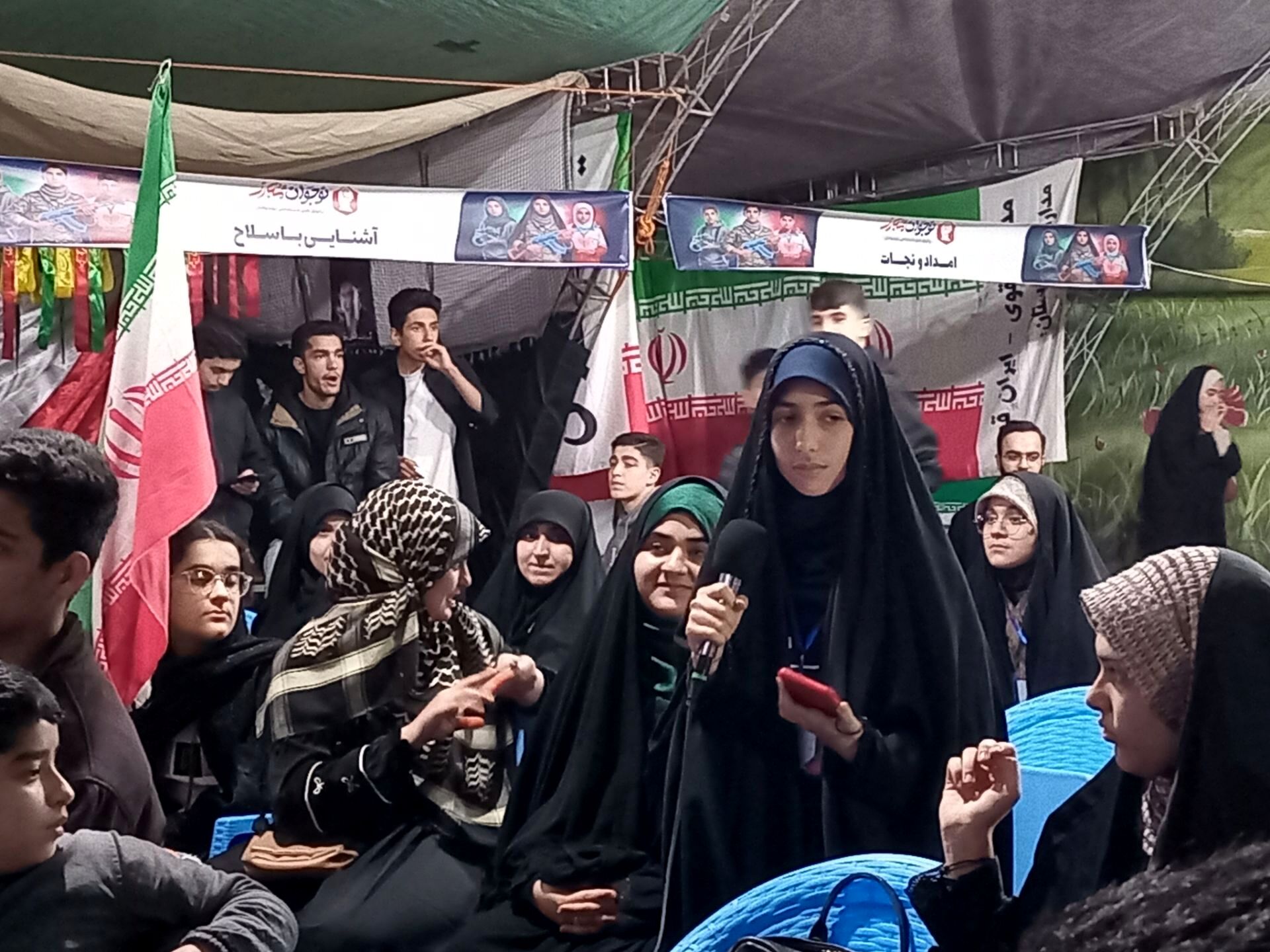 مواکب نوجوان مبارز همچنان میزبان دانش آموزان گرگانی