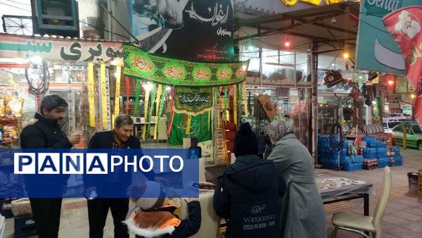 مراسم نور افشانی و ایستگاه صلواتی در شهرستان سملقان