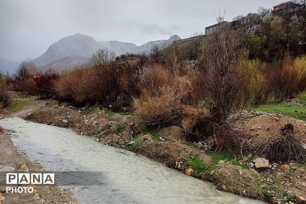بارش شدید  باران بهاری و اب گرفتگی معابر شهر بار
