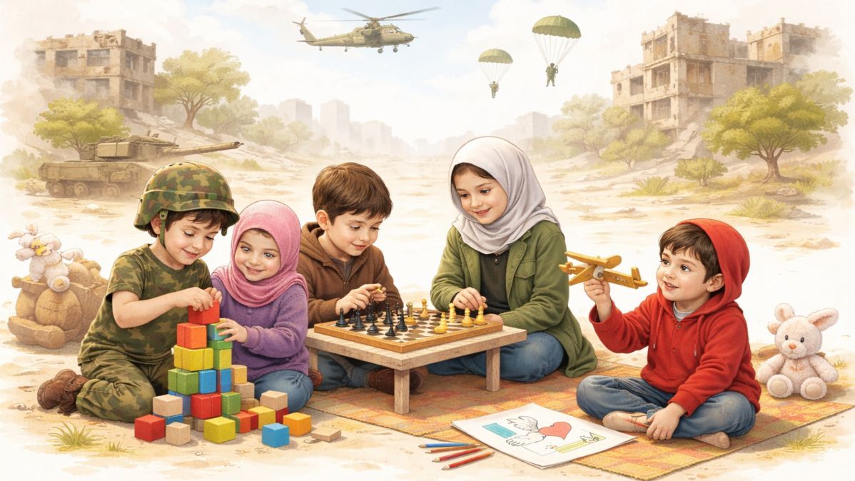 بازی، سپر روانی کودکان در جنگ است